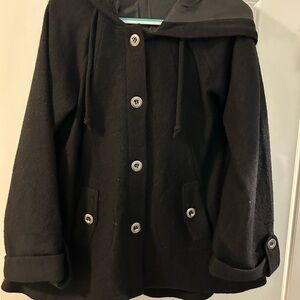 NorthStyle Charcoal Hooded Coat